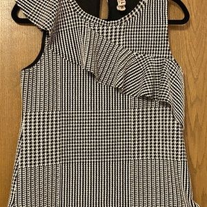 Anthropologie Tops Anthropologie Dolan Callan Ruffled Houndstooth Top